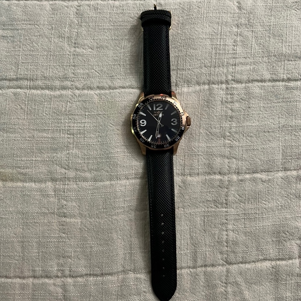 INVICTA specialty collection black and rose gold